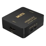 HDMI til Composite + Phono (Scart) Converter - Sort