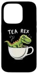 Coque pour iPhone 14 Pro Jeu de mots dinosaure Tea Rex T-Rex Tea Lover