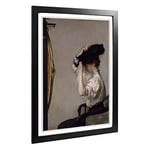 Big Box Art Framed Print of Edmund C. Tarbell Preparing for The Matinee Design | Wall Art Picture | Home Decor for Kitchen, Living Room, Bedroom, Hallway, Black, A2 / 24.5x18 Inch / 62x45cm