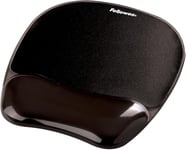 Fellowes Mouse Mat Wrist Support - Crystals Gel Mouse Pad with Non Slip Rubber 