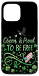 Coque pour iPhone 13 Pro Max Vert et fier d'être libre - La fierté libérale de la Saint-Patrick