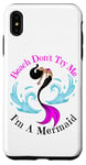 Coque pour iPhone XS Max Beach Don't Try Me I'm A Mermaid Funny Black Sirmaids Women