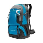 OcioDual Sac à Dos 40L, Bleu, Résistant à l'Eau avec Plusieurs Compartiments, Fermetures éclair, Poignées Rembourrées et Sangles de Sécurité Ajustables pour Hiking, Trekking