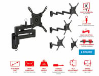 Maxview 13"- 40" Cantilever TV Wall Mount Bracket - 1, 2 or 3 Arm & Locking Pin