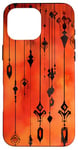 Coque pour iPhone 16 Pro Max Aquarelle orange motif ethnique IT Dead Lights