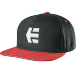 Etnies Men's Icon Snapback Cap - Black / Red