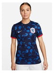 Nike Netherlands 2023 Women'S Away Stadium Short Sleeved Shirt - Blue
