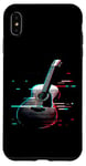 Coque pour iPhone XS Max Glitch Guitare acoustique – Amateur de musique de guitare vintage