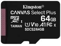 Kingston Canvas Select Plus 64GB microSD - No Adaptor