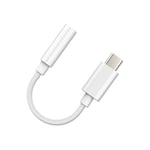 High Quality Adapter - Jack 3,5mm to usb-c (White) (CAB-036WH) - Reekin