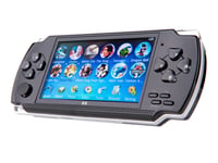 TechKidz Console émulateur portable 4.3 pouces avec lecteur audio/vidéo Noir