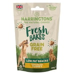 Harringtons Fresh Bakes Grain Free Low Fat Lean Turkey Dog Treats 100g (Pack of 8) - Gently Oven Baked