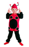 Ciao Fleurs Paulo - Coccinelle Costume Fille, Noir, 3-4 ans, 61306.3-4