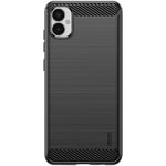 Case for Samsung Galaxy A05 Flexible Reinforced Brushed Carbon Effect Black