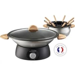 Set wok et fondue électrique 900w 8 fourchettes Lagrange 349019