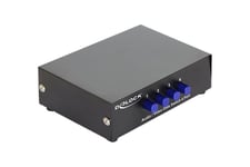 Delock Switch Audio / Video 4 port manual bidirectional - video-/ljudomkopplare - 4 portar