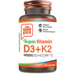 The Good Guru VEGAN Vitamin D3 + K2 4000IU (MK-7) 90 Capsules