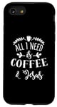 Coque pour iPhone SE (2020) / 7 / 8 All I Need Is Coffee And Jesus Christian Cafeine Bible