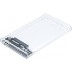 Boîtier externe USB 3.0 transparent disque dur 2.5" SATA