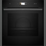 Neff B64VS71G0B Graphite N90 Pyrolytic Slide & Hide Single Oven with Steam