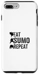 Coque pour iPhone 7 Plus/8 Plus Eat Sumo Wrestling Repeat - Sumo Wrestling