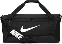 Nike DH7710-010 NK BRSLA M DUFF - 9.5 (60L) Sports backpack Unisex Adult BLACK/BLACK/WHITE Size 1SIZE