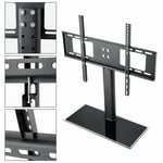 30 40 50 60" TV Stand Bracket with Glass Pedestal LCD LED VESA 600mm Heavy Duty