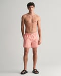 GANT - Solblekede badeshorts til herre peachy pink