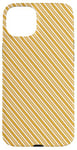 iPhone 15 Plus Orange Yellow White Striped Stripes Pattern Case