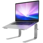 BONTEC Support Ordinateur Portable Ergonomique, Support PC Portable Réglable en Hauteur, Laptop Stand Compatible avec la Plupart des Ordinateurs Portables de 10 à 17 Pouces, Argent