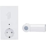 UNITEC Carillon sans Fil Plug-in | Sonnette de Porte | À Brancher dans la Prise | Variété de mélodies | Portée de 75 m | Prise Toujours utilisable