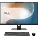 MSI Modern AM272P 12M-663FR PC Tout-en-Un - 27" IPS, Intel Core i5-1235U, 8 Go DDR4, SSD 512 Go NVMe, WiFi 6E, Webcam et Haut-parleurs intégrés, Clavier et Souris sans Fil, Windows 11 Pro - Noir