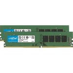 CRUCIAL Crucial Ram-modul - 32 Gb Ddr4-2666 / Pc4-21300 Ddr4 Sdram Cl19 1,20 V Icke-ecc Obuffrad