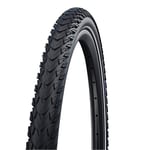 Schwalbe Marathon Plus Tour 28x1.6 Wired Tyre with Smartguard Reflective Wall - Black, 940g (42-622)