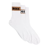 Boss Chaussettes Courtes Mixte Coton avec Logo Emballage De Trois 3P Qs Seamoss