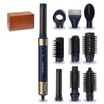 Cecotec Brosse Soufflante avec 14 Têtes, Technologie Coanda CeramicCare 10in1 AirGlam Bleu. Brosse Chauffante 1400W, Moteur Numérique, Éliminateur de Frisottis, 3 Températures