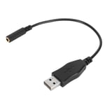 TMISHION Adaptateur audio USB vers jack 3 Adaptateur de Prise Casque Femelle USB A vers 3,5 Mm, pour video videoprojecteur