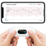 30s-5mins Personal Mobile EKG ECG Monitor Wireless with AI-ECG Analysis Function