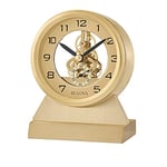 Bulova Golden Eye Horloge de Table en Laiton