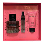 Valentino Donna Born in Roma 100ml + 15ml EDP Sprays + 50ml Body Lotion Gift Set