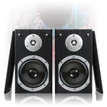 Pair Black Home DJ 5" Passive Reference Studio Monitors Bedroom Speakers 140W