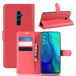 Oppo Reno 10Xzoom      Pu Wallet Case    [Red]