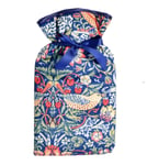 Vagabond BLUE STRAWBERRY THIEF Luxury Velvet 2 Litre Hot Water Bottle & Cover