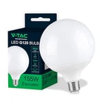 V-TAC Ampoule LED Globe avec Chip Samsung E27 22W (équivalent 155W) G120-2650 Lumen - 3000K Blanc Chaud - Ouverture du faisceau lumineux 200° - Efficacité Maximale et Économie d'Énergie