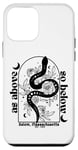 iPhone 12 mini As Above So Below Witch Snake Spell Moon Feminist Case