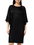 Armani Exchange Women's Round Neck, Above Knee Dress, Black, 10