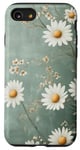 Coque pour iPhone SE (2020) / 7 / 8 Fleurs sauvages bohème botaniques vert sauge