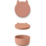 Liewood Charlot snack box large - Rabbit tuscany rose