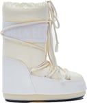 Moon Boot Kids' Icon Nylon Cream, 27/30