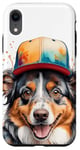 Coque pour iPhone XR Berger Australien Casquette Snapback Chien Animaux Imprimé